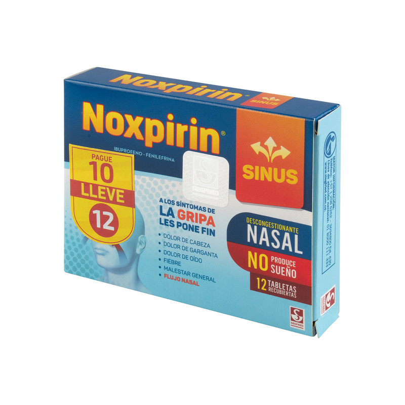 NOXPIRIN SINUS 12 TABLETAS PAG 10 LLE 12