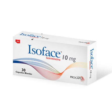 ISOFACE 10 MG 30 CAPSULAS(A)(3% )(PAE)