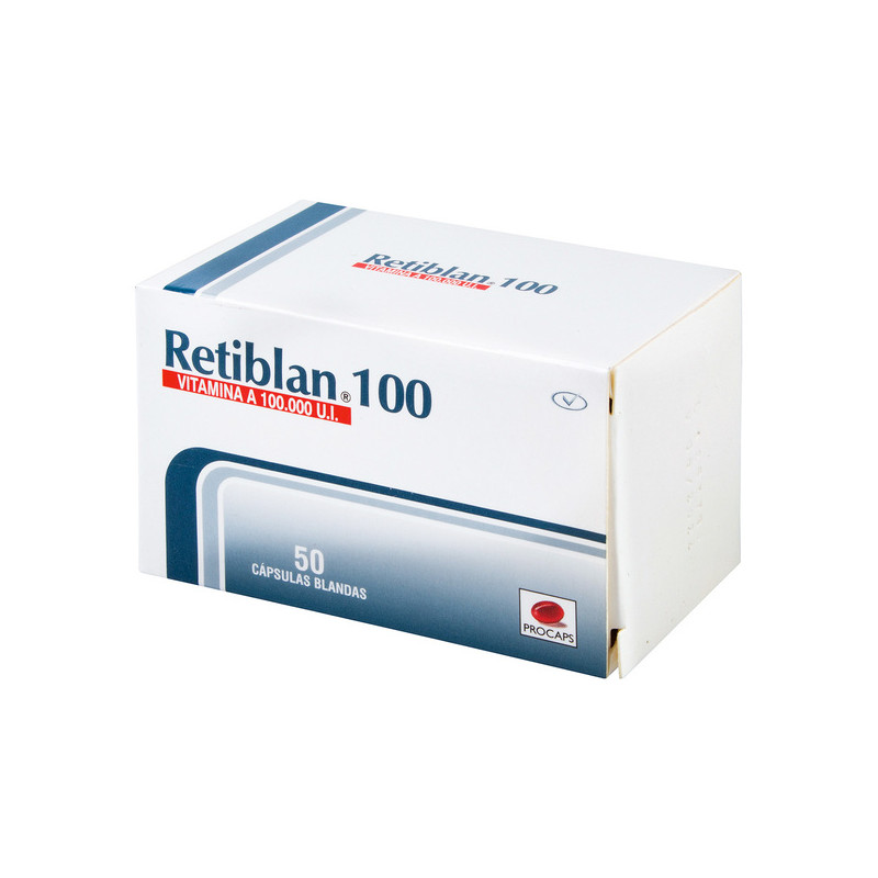 RETIBLAN 100 MG 50 CAPSULAS