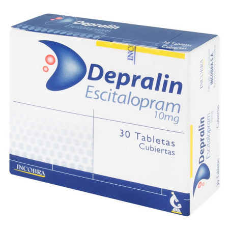 DEPRALIN (ESCITALOPRAM) 10 MG 30 TABLETAS (PDB)