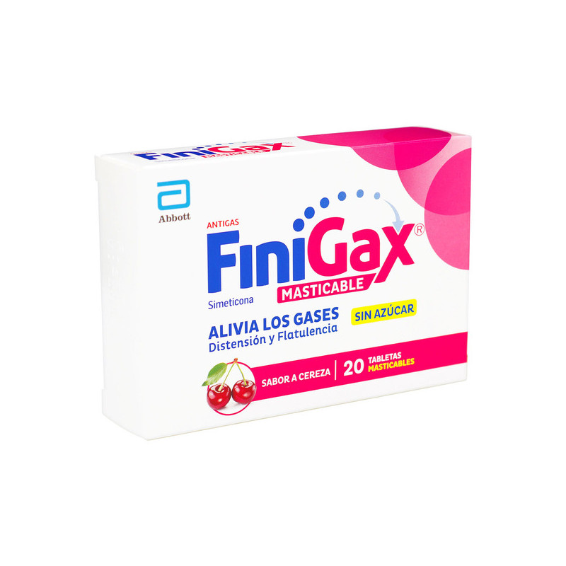 FINIGAX MASTICABLE CEREZA 20 TABLETAS