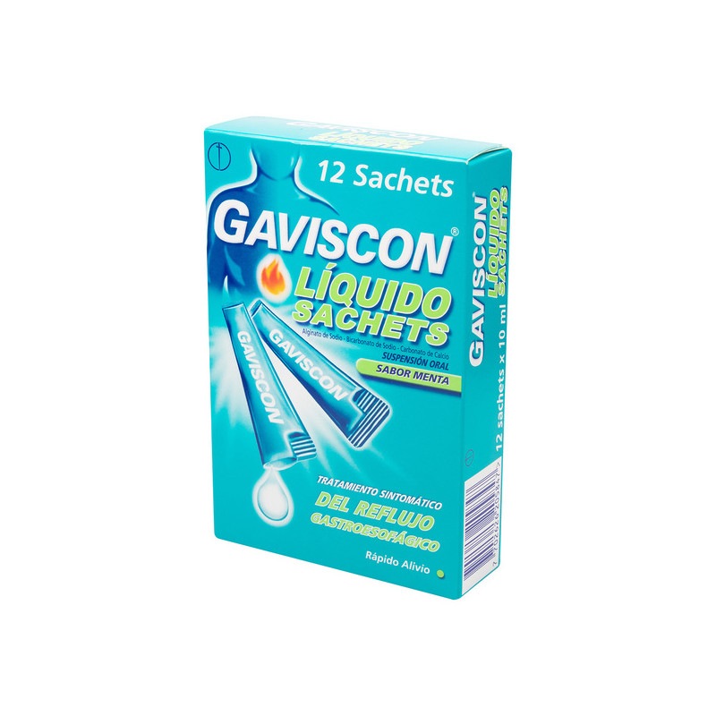 GAVISCON SUSPENSION MENTA 10 ML X 12 UND