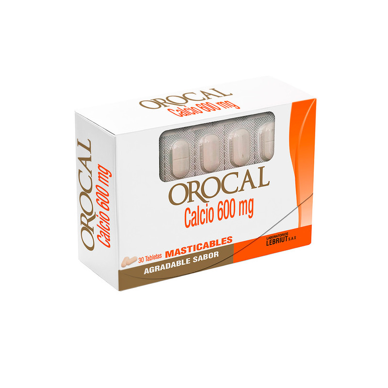 OROCAL 30 TABLETAS MASTICABLES LP