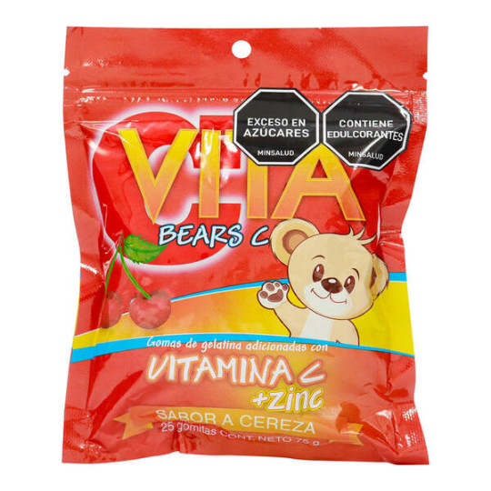 ( ) GOMAS VITABEARS C ZINC CEREZA 25UND ICOM