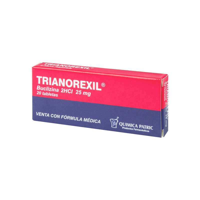 TRIANOREXIL 25 MG 20 TABLETAS