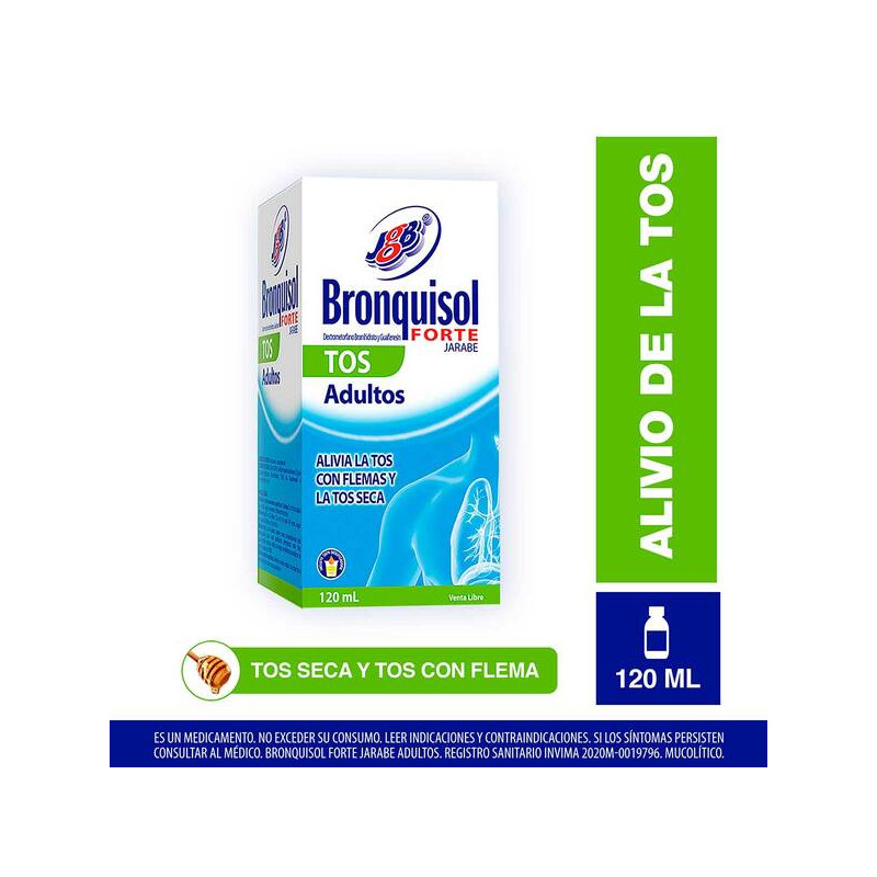 BRONQUISOL FORTE TOS ADULTO JBE 120 ML
