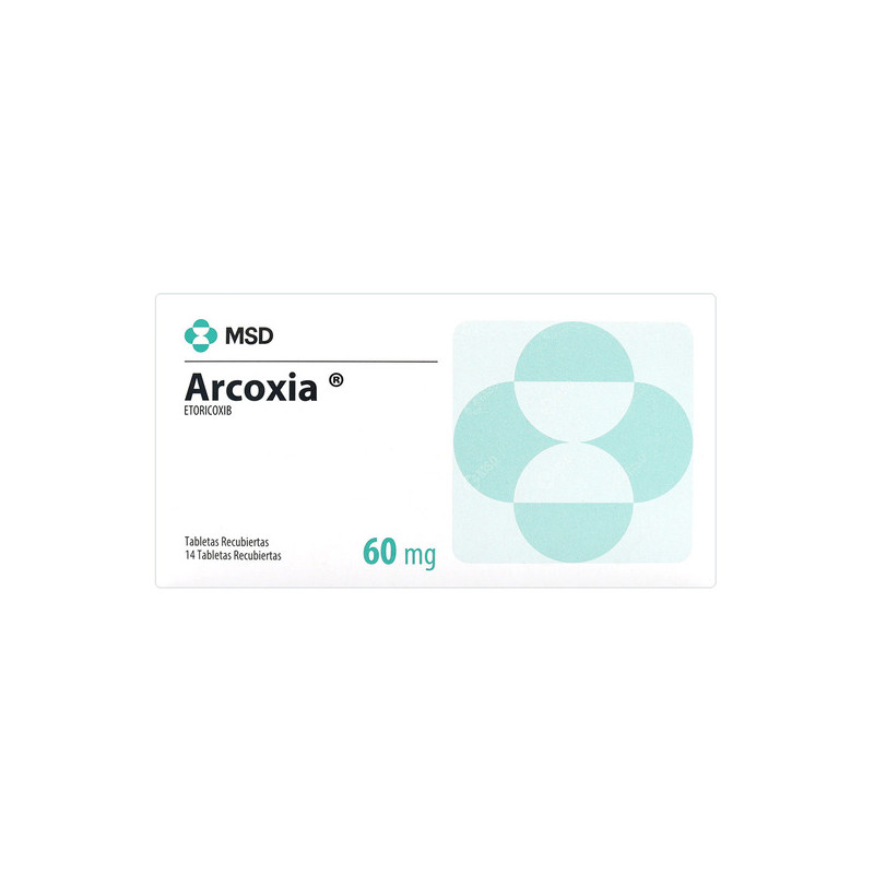 ARCOXIA 60 MG 14 TABLETAS(3% )(PAE)