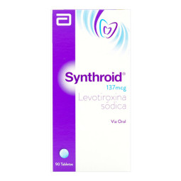 SYNTHROID 137 MCG FRASCO 90 TABLETAS