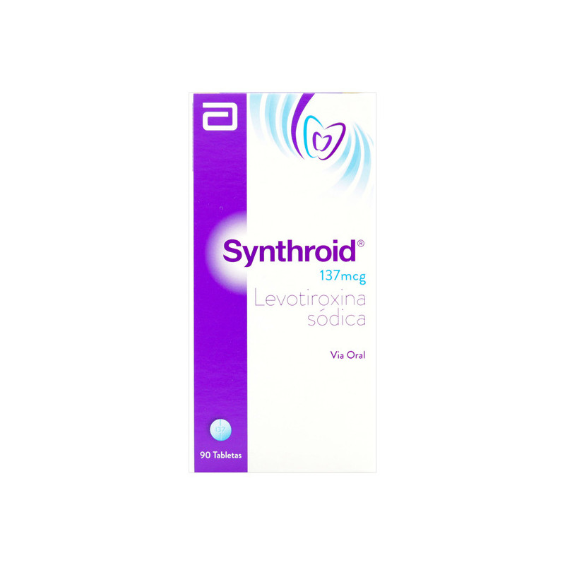 SYNTHROID 137 MCG FRASCO 90 TABLETAS