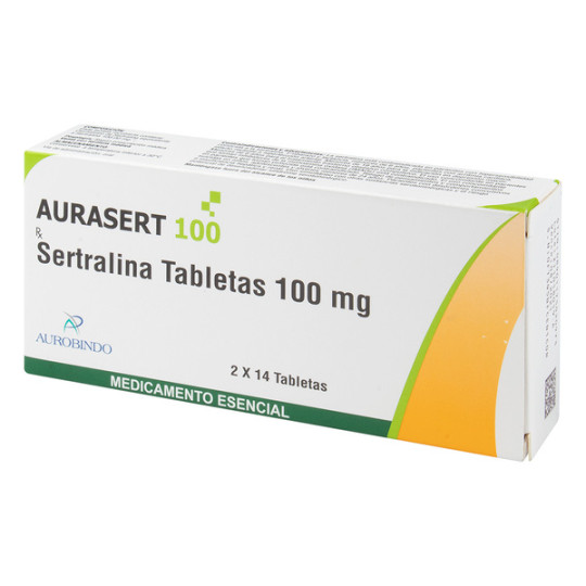 SERTRALINA AURASERT 100 MG 28 TABLETAS