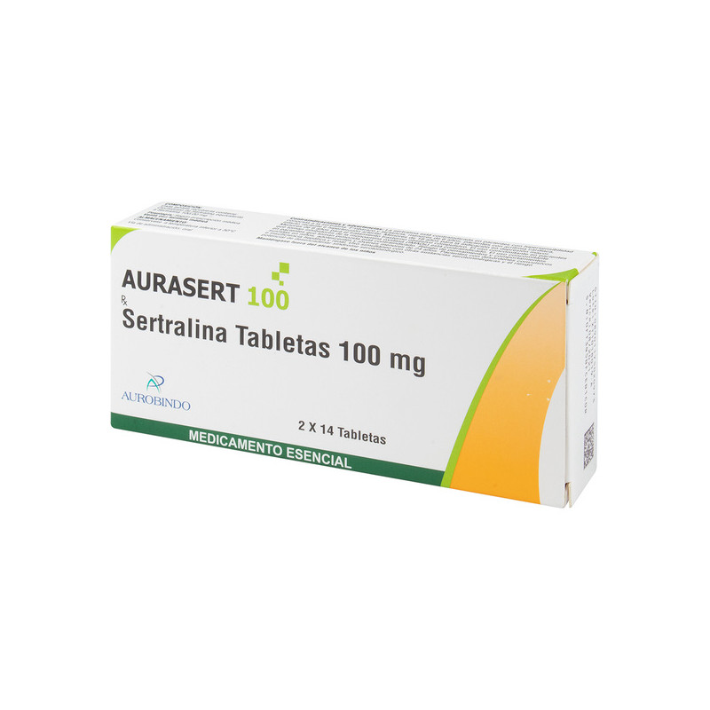 SERTRALINA AURASERT 100 MG 28 TABLETAS