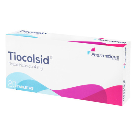 TIOCOLSID 4 MG 20 TABLETAS(3% )