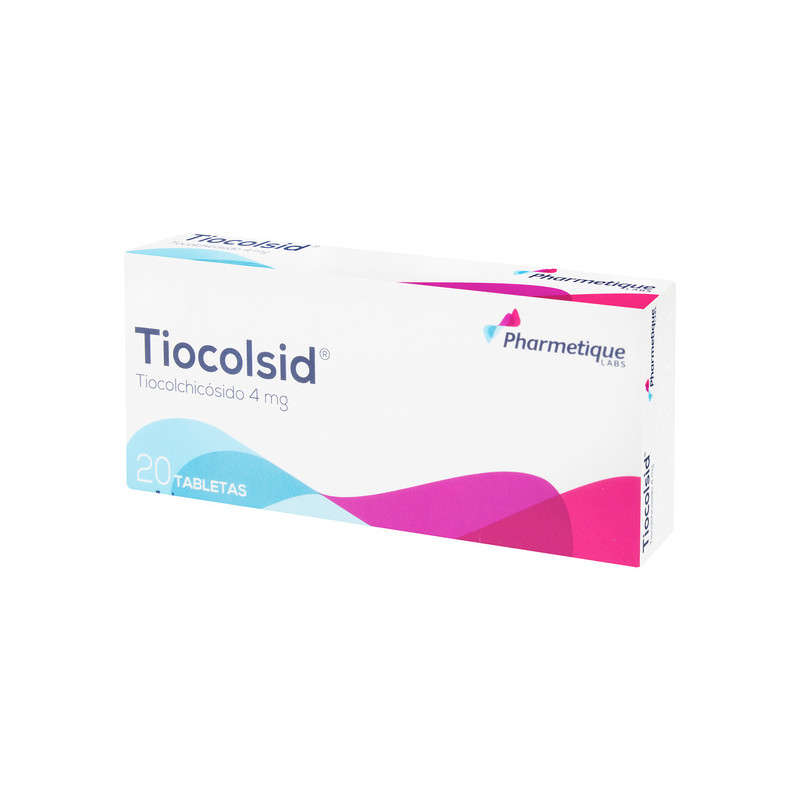 TIOCOLSID 4 MG 20 TABLETAS(3% )