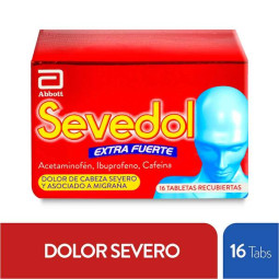SEVEDOL EXTRA FUERTE 16 TABLETAS                  