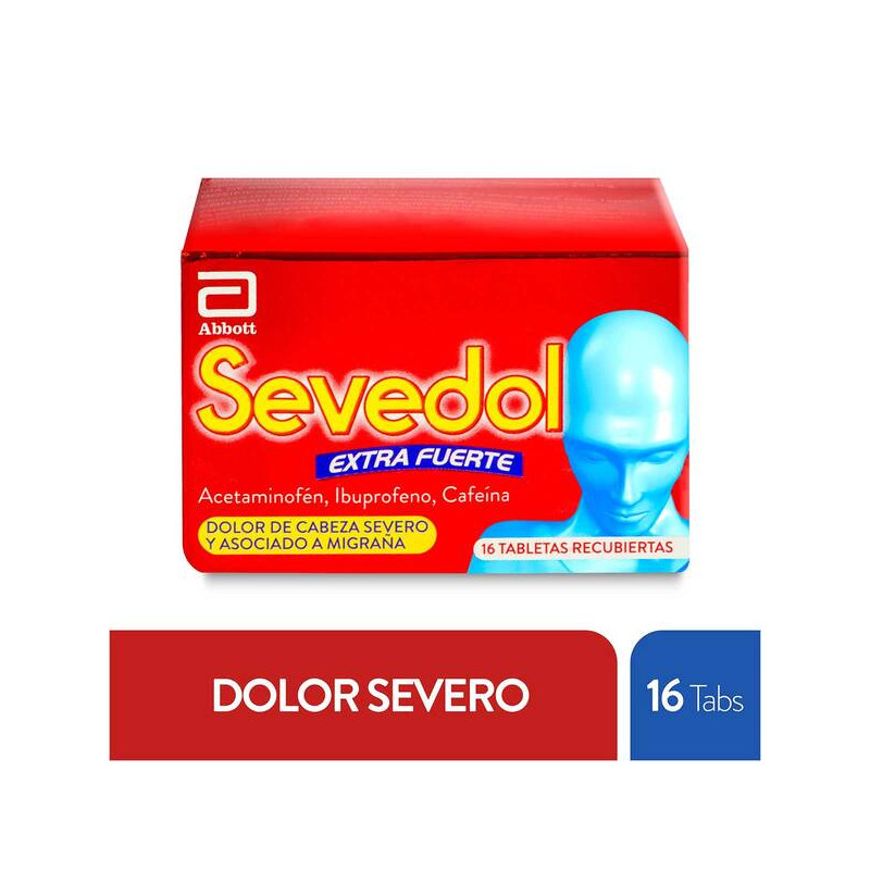 SEVEDOL EXTRA FUERTE 16 TABLETAS                  