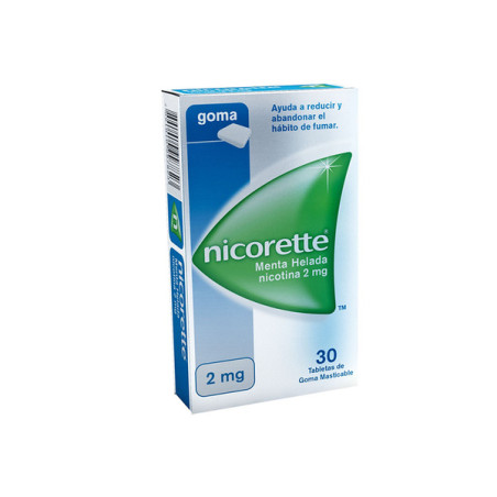 NICORETTE MENTA HELADA 2MG 30 GOMAS(PAE)          