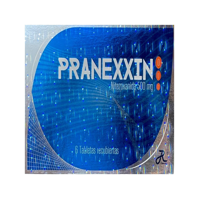 ( ) PRANEXXIN (NITAZOXANIDA) 500 MG CJ 6 TAB RUECAM