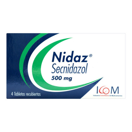 ( ) NIDAZ 500 MG 4 TBS ICOM