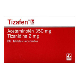TIZAFEN 350/2MG 20 TABLETAS(3% ) (PAE)