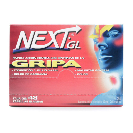 NEXT GEL GRIPA 48 CAPSULAS BLANDAS (SF)