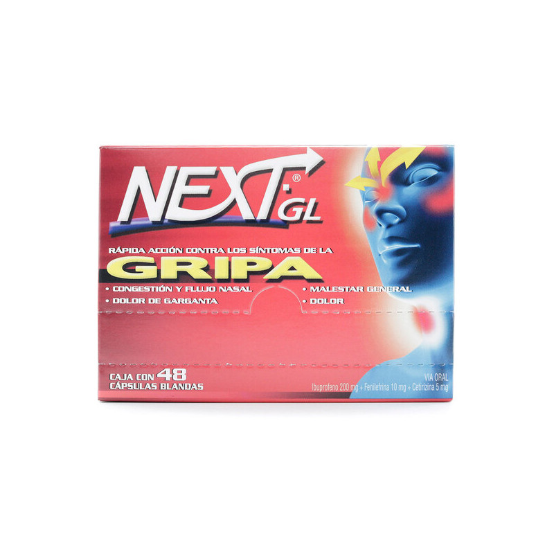 NEXT GEL GRIPA 48 CAPSULAS BLANDAS (SF)