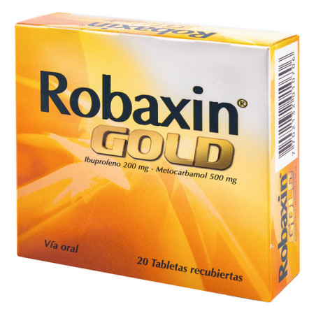 ROBAXIN GOLD 500 MG 20 TBS