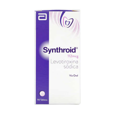 SYNTHROID 112 MCG FRASCO 90 TABLETAS