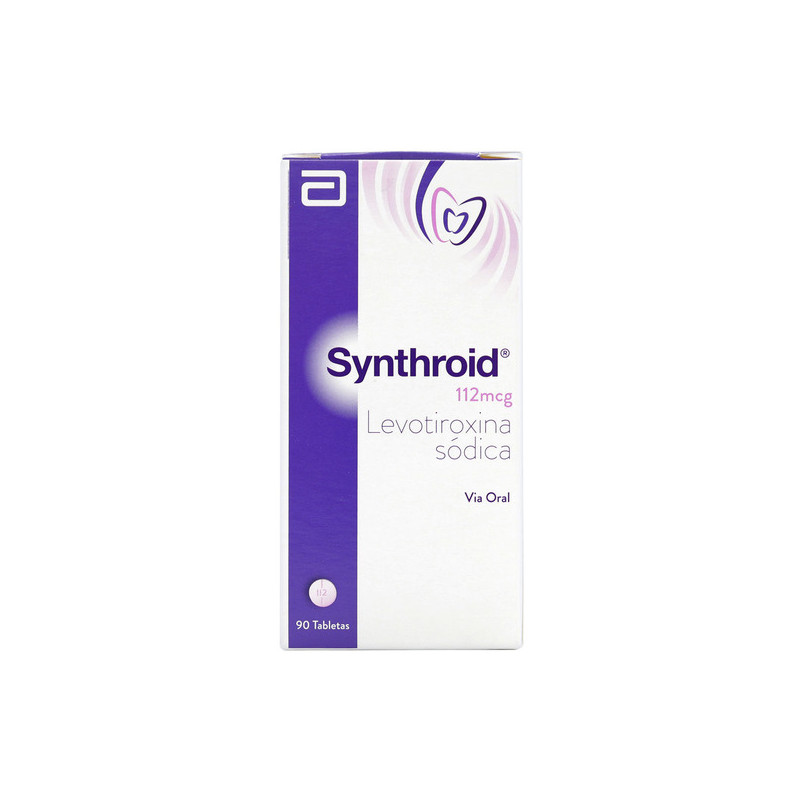 SYNTHROID 112 MCG FRASCO 90 TABLETAS