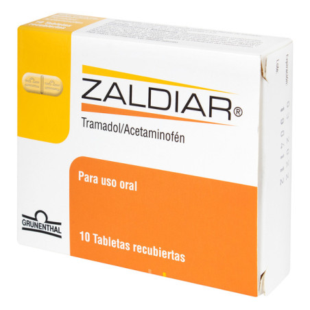 ZALDIAR 37.5/325 MG 10 TABLETAS(3% )