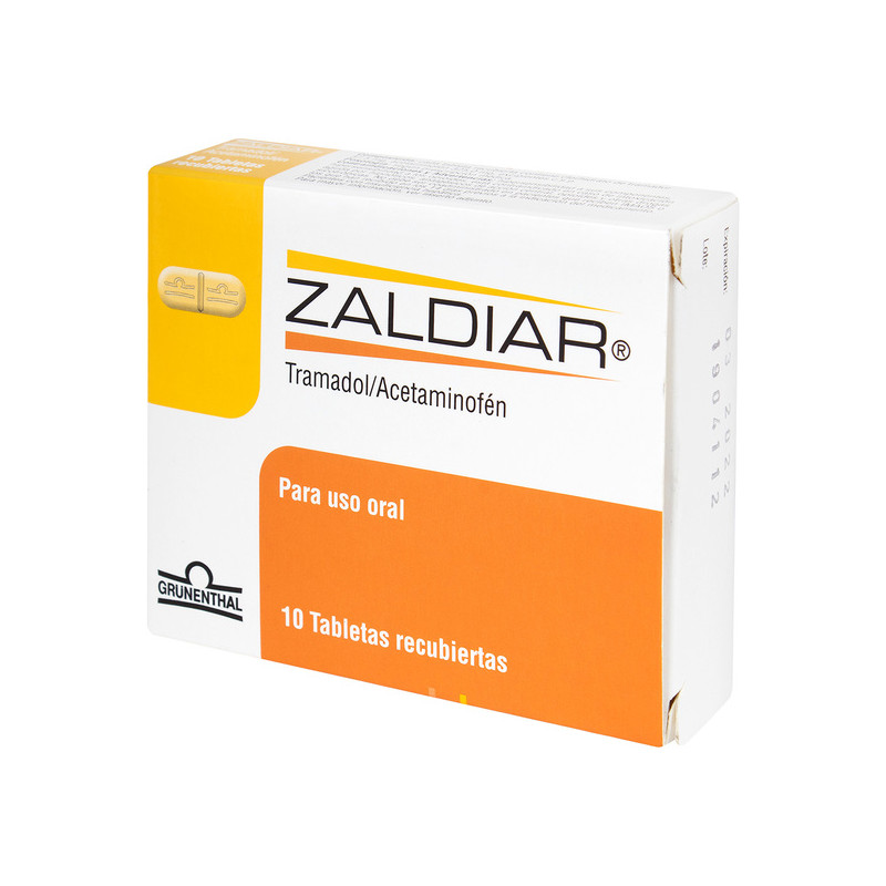 ZALDIAR 37.5/325 MG 10 TABLETAS(3% )