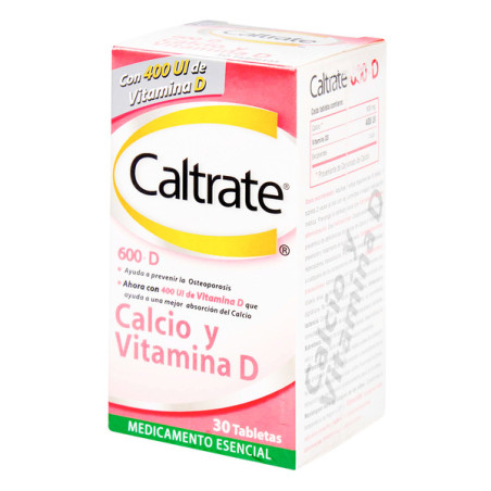 CALTRATE D 600 MG 400UI 30 TBS