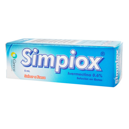 SIMPIOX 0.6%  IVERMECTINA GOTAS 5 ML
