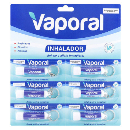 VAPORAL INHALADOR BLISTER 6 LLAVEROS
