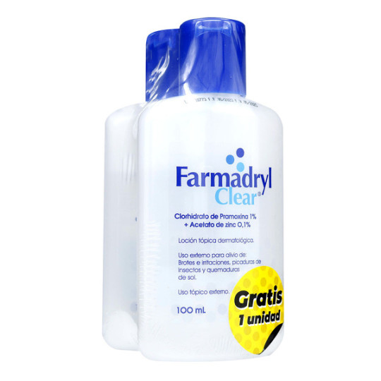 ( ) 2 FARMADRYL CLEAR 100 MILILITROS                  