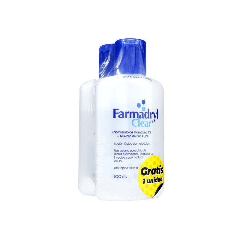 ( ) 2 FARMADRYL CLEAR 100 MILILITROS                  