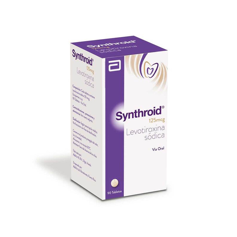 SYNTHROID 125 MCG FRASCO 90 TBS(PAE)