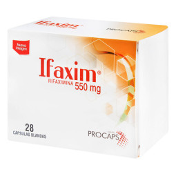 IFAXIM 550 MG 28 CAPSULAS (A)(3% )(PAE)           