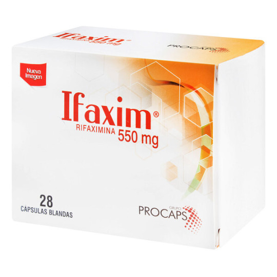 IFAXIM 550 MG 28 CAPSULAS (A)(3% )(PAE)           