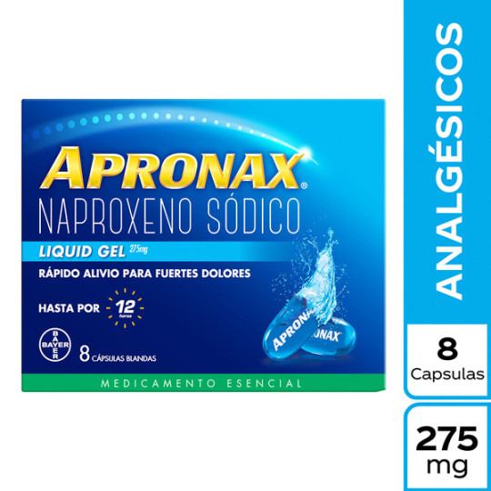 APRONAX LIQUID GEL 275 MG 8 CAPSULAS