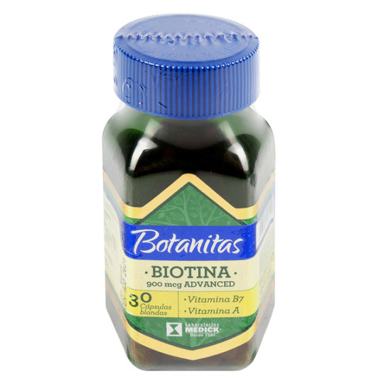 BIOTINA 900MCG ADVANCED BOTANITAS 30CAP