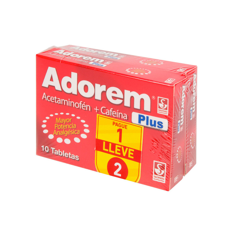 ADOREM PLUS 10 TABLETAS PAGUE 1 LLEVE 2