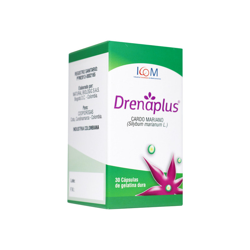 ( ) DRENAPLUS 300 MG 30 CAP ICOM