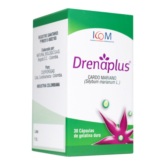 ( ) DRENAPLUS 300 MG 30 CAP ICOM