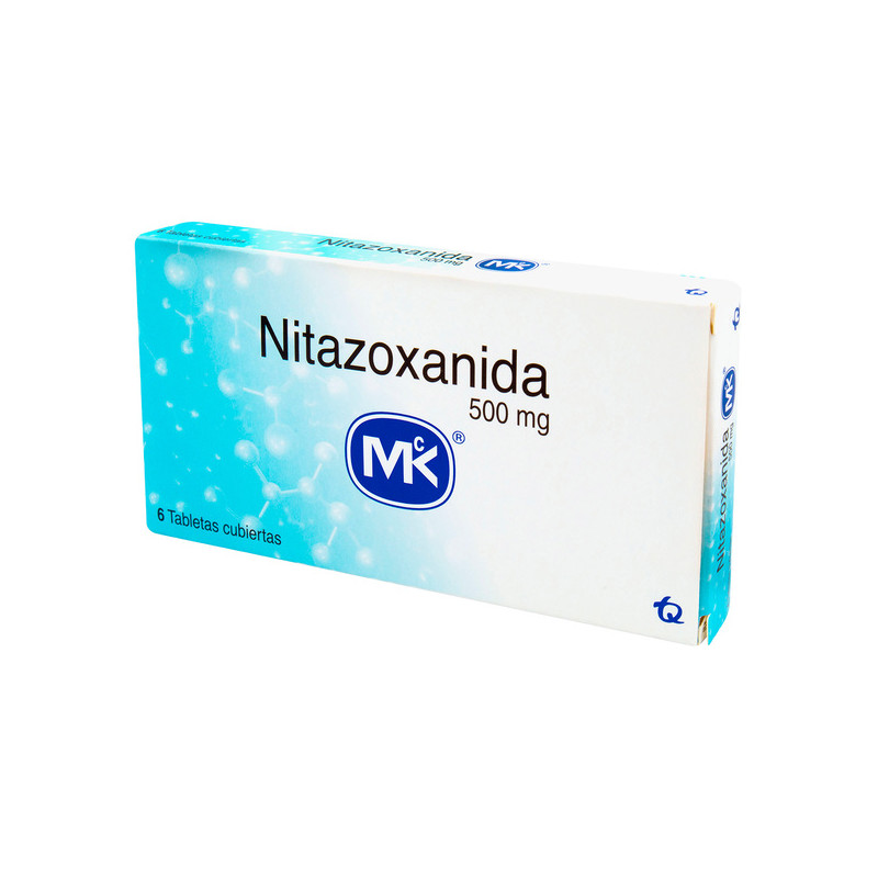 NITAZOXANIDA 500 MG 6 TBS MK