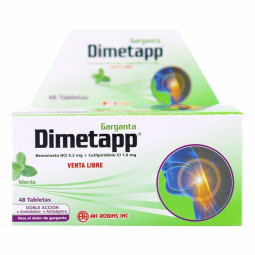 ( ) DIMETAPP GARGANTA 48 TABLETAS