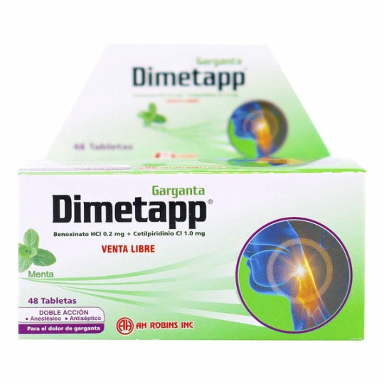 ( ) DIMETAPP GARGANTA 48 TABLETAS
