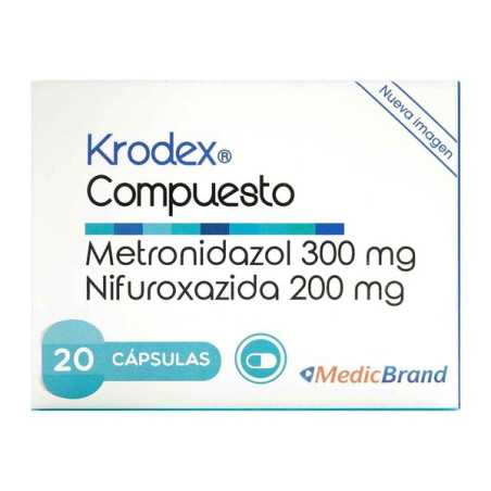 (+) KRODEX COMPUESTO 300 MG 20 CAPSULAS               