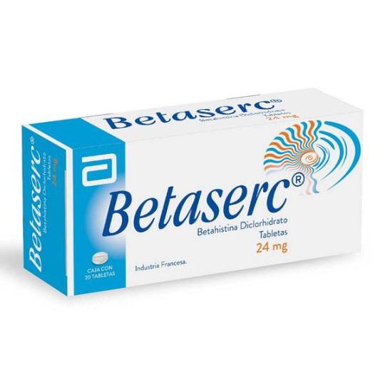 BETASERC 24 MG 20 TBS (A)(3% )(PAE)