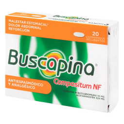 BUSCAPINA NF COMPOSITUM 325/10 MG 20 TBS