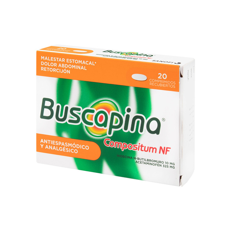 BUSCAPINA NF COMPOSITUM 325/10 MG 20 TBS